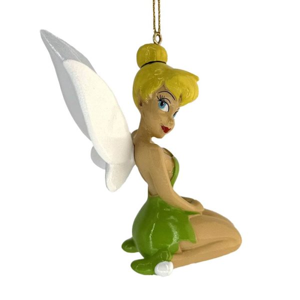 Campanellino Trilly Seduta Personaggio Peter Pan Disney© TinkerBell in Resina Kurt Adler - H 10 cm - immagine 4