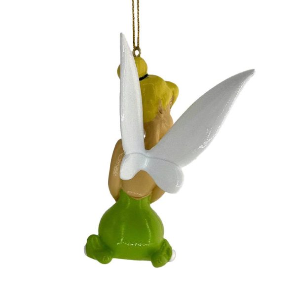 Campanellino Trilly Seduta Personaggio Peter Pan Disney© TinkerBell in Resina Kurt Adler - H 10 cm - immagine 3
