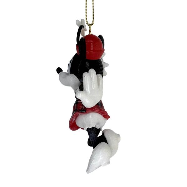 Topolina Minnie Vintage in Bianco e Nero Personaggio ©Disney Minnie Mouse in Resina Kurt Adler - H 9 cm - immagine 3