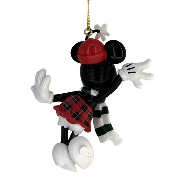 Topolina Minnie Vintage in Bianco e Nero Personaggio ©Disney Minnie Mouse in Resina Kurt Adler - H 9 cm - immagine 5