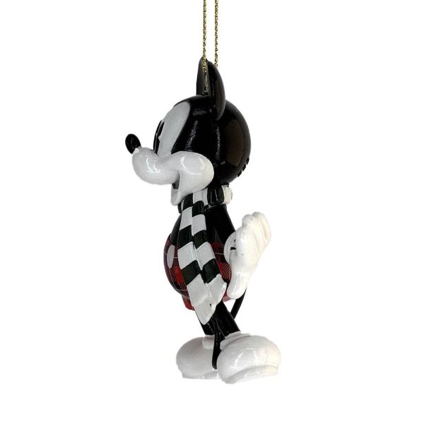 Topolino Mickey Mouse Vintage in Bianco e Nero Personaggio ©Disney Mickey and Friends in Resina Kurt Adler - H 9 cm - immagine 3