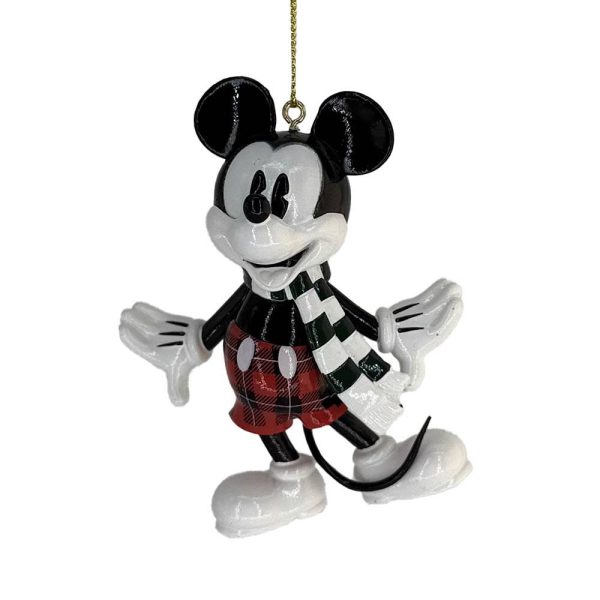 Topolino Mickey Mouse Vintage in Bianco e Nero Personaggio ©Disney Mickey and Friends in Resina Kurt Adler - H 9 cm - immagine 2