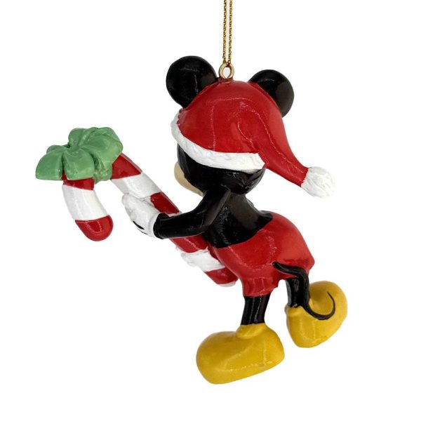 Mickey Mouse con Candy Cane Personaggio ©Disney Mickey and Friends in Resina Kurt Adler - H 9 cm - immagine 5