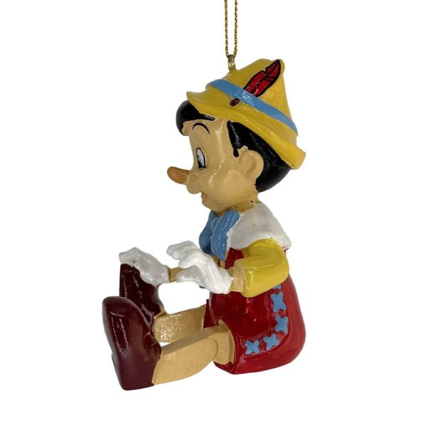 Pinocchio Seduto Personaggio Disney© Classics in Resina Kurt Adler - H 8 cm - immagine 3