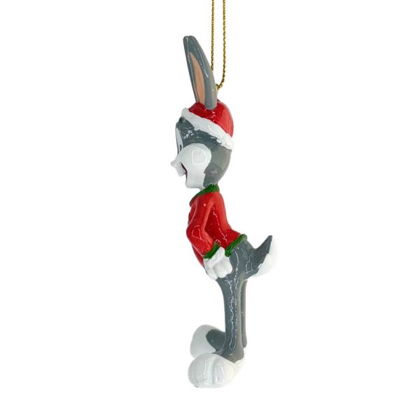Coniglio Bugs Bunny Personaggio Looney Tunes™ in Resina Kurt Adler - H 11 cm - immagine 3