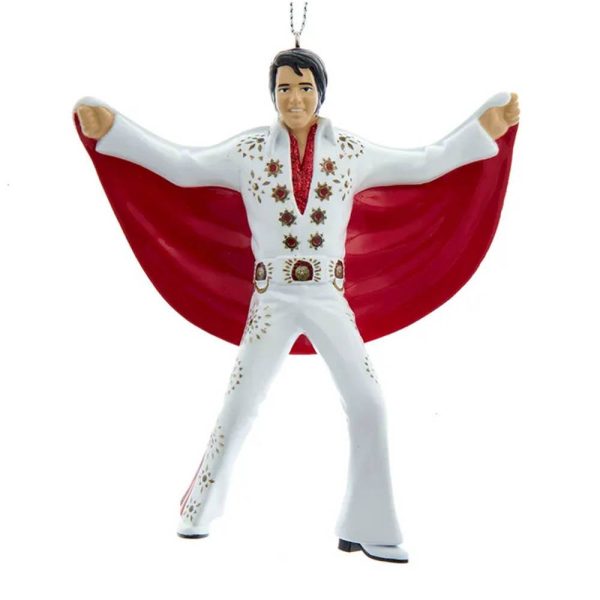 Elvis Presley con Mantello in Resina Elvis Presley® Kurt Adler - H 11 cm - immagine 2