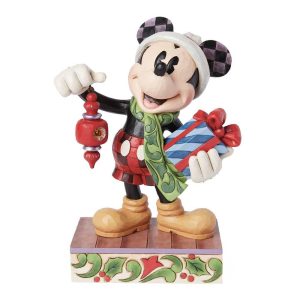 Topolino Mickey Mouse con Regali Personaggio in Resina Disney Tradition by Jim Shore  - H 20 cm