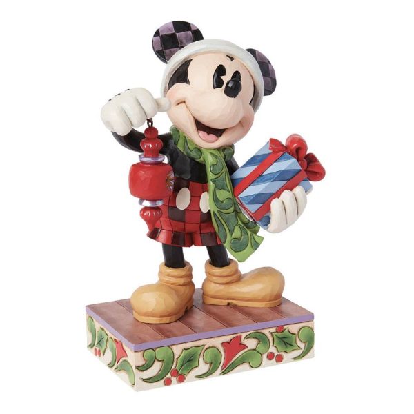 Topolino Mickey Mouse con Regali Personaggio in Resina ©Disney Tradition by Jim Shore  - H 20 cm - immagine 3