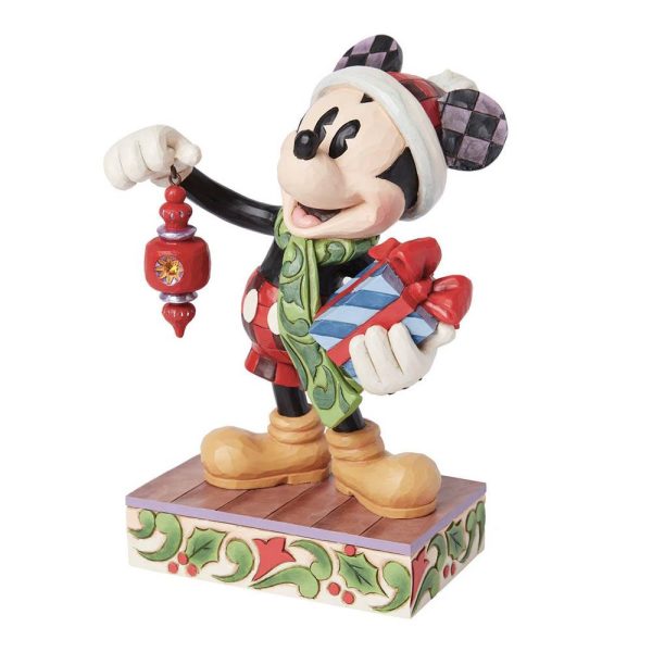 Topolino Mickey Mouse con Regali Personaggio in Resina ©Disney Tradition by Jim Shore  - H 20 cm - immagine 2