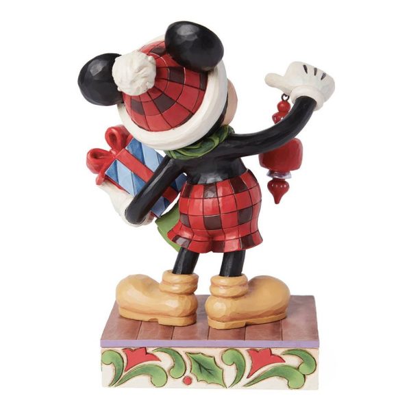Topolino Mickey Mouse con Regali Personaggio in Resina ©Disney Tradition by Jim Shore  - H 20 cm - immagine 4