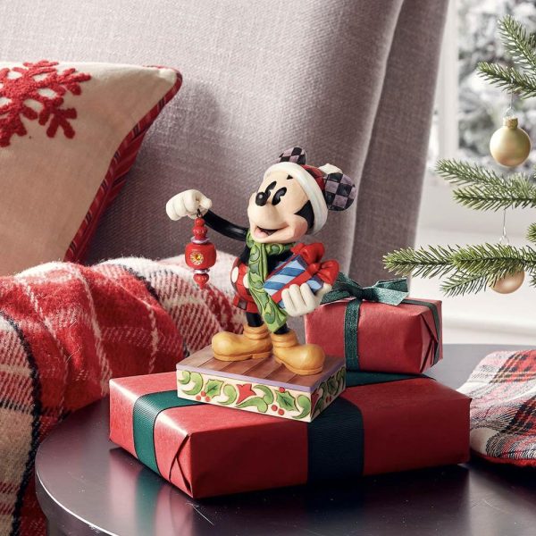 Topolino Mickey Mouse con Regali Personaggio in Resina ©Disney Tradition by Jim Shore  - H 20 cm - immagine 5