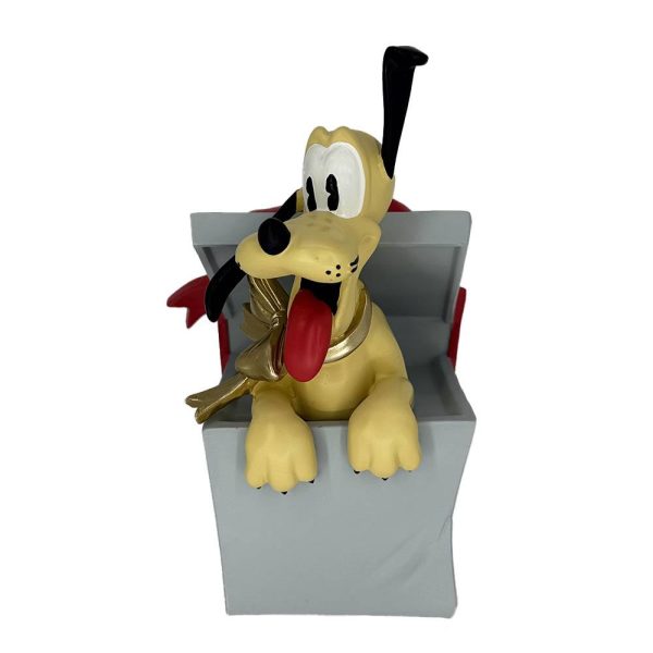 Pluto in Pacco Regalo Personaggio in Resina ©Disney Mickey and Friends Kurt Adler - H 21 cm - immagine 2
