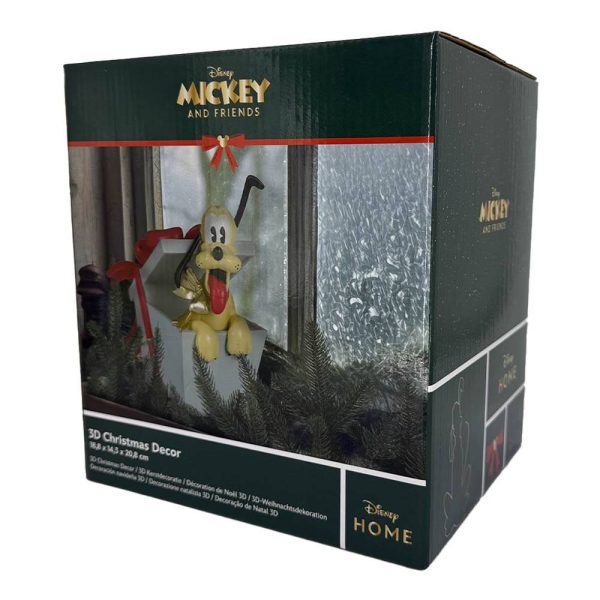 Pluto in Pacco Regalo Personaggio in Resina ©Disney Mickey and Friends Kurt Adler - H 21 cm - immagine 5