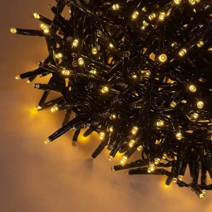 Catena di Luci LED Ravvicinate a Corrente ad Alta Luminosità per Albero di Natale | Gold – Filo Verde