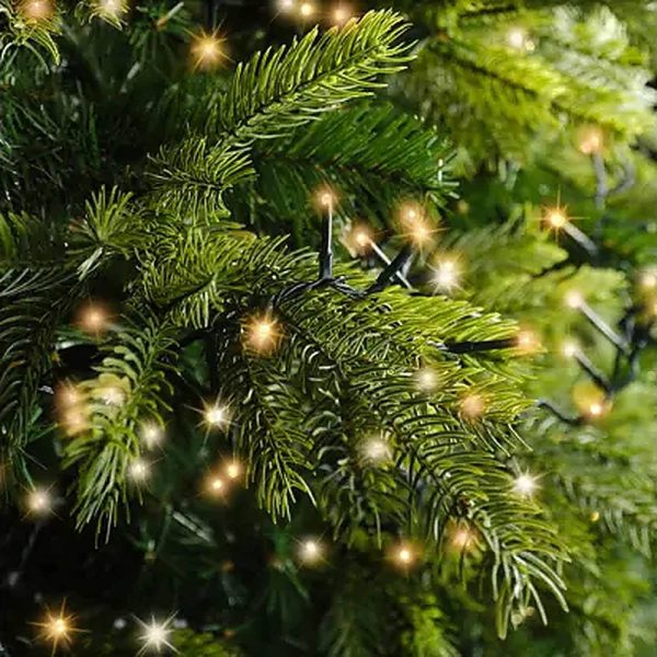 Catena di Luci LED Ravvicinate a Corrente ad Alta Luminosità per Albero di Natale | Ambra – Filo Verde - immagine 2