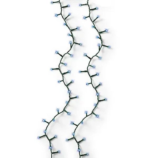 Catena di Luci LED Ravvicinate a Corrente ad Alta Luminosità per Albero di Natale | Blu – Filo Verde - immagine 3