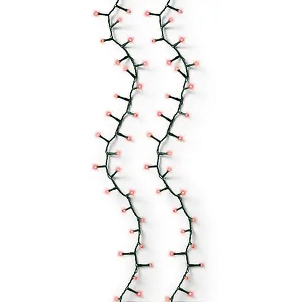 Catena di Luci LED Ravvicinate a Corrente ad Alta Luminosità per Albero di Natale | Rosso – Filo Verde - immagine 3