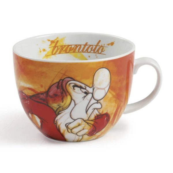 Tazza da Colazione con Brontolo Personaggio Biancaneve ©Disney in Porcellana Egan - immagine 2