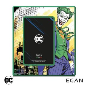 Portafoto con Jocker Personaggio DC Comics in Ceramica Smaltata Egan - 18 x H 20 cm