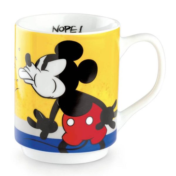 Mug Impilabile con Topolino Mickey Mouse che Fa la Pernacchia Personaggio ©Disney in Porcellana Egan - immagine 2