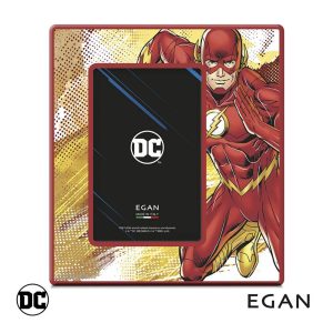 Portafoto con Flash Personaggio DC Comics in Ceramica Smaltata Egan - 18 x H 20 cm