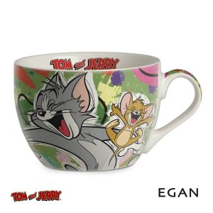 Tazza da Colazione con Tom & Jerry in New Bone China Egan
