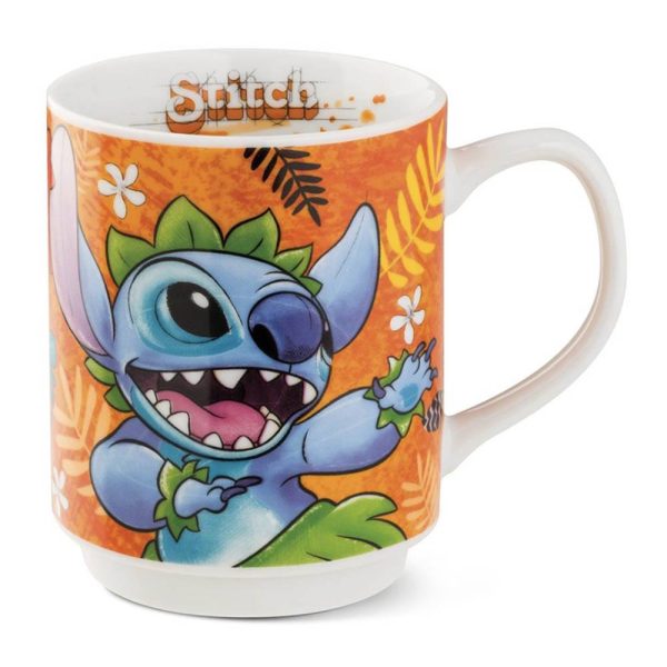 Mug Impilabile con Stitch che Balla la Hula Personaggio ©Disney in Porcellana Egan - immagine 2