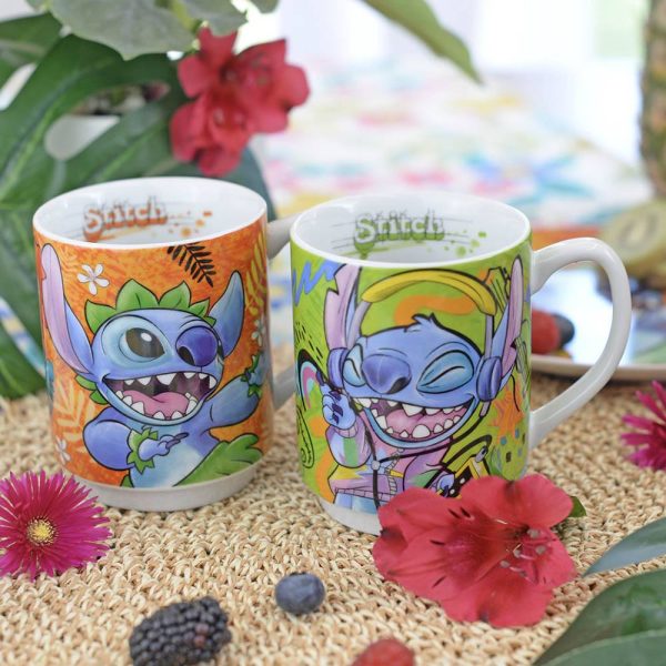 Mug Impilabile con Stitch che Balla la Hula Personaggio ©Disney in Porcellana Egan - immagine 3