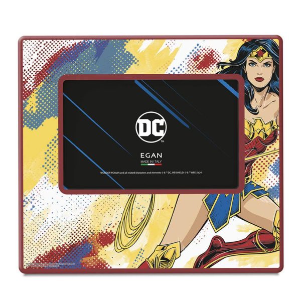 Portafoto con Wonder Woman Personaggio DC Comics in Ceramica Smaltata Egan - 20 x H 18 cm - immagine 2