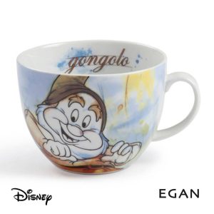 Tazza da Colazione con Gongolo Personaggio Biancaneve ©Disney in Porcellana Egan