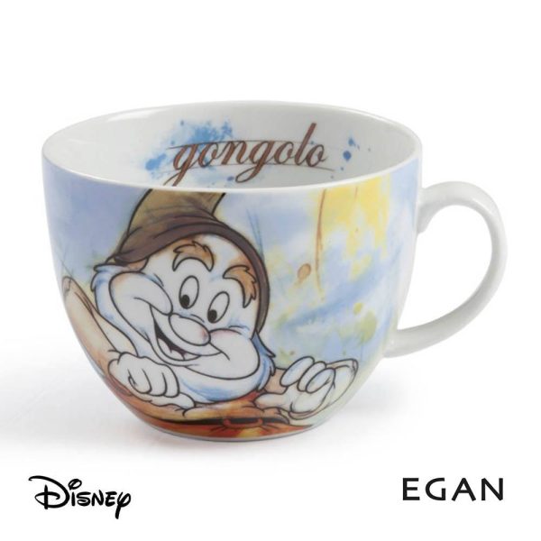 Tazza da Colazione con Gongolo Personaggio Biancaneve ©Disney in Porcellana Egan