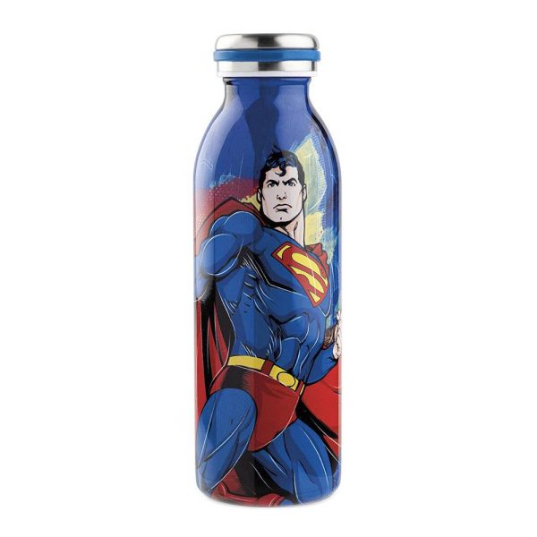 Bottiglia Termica con Super Man Personaggio DC Comics in Acciaio Inossidabile Egan - 500 ml - immagine 2