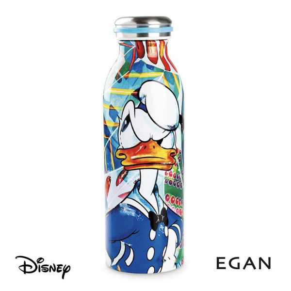 Bottiglia Termica Donald Duck Paperino Personaggio ©Disney in Acciaio Inossidabile Egan - 500 ml