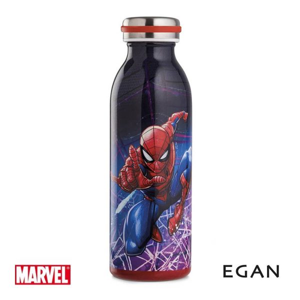Bottiglia Termica Spider-Man Personaggio ©Marvel in Acciaio Inossidabile Egan - 500 ml