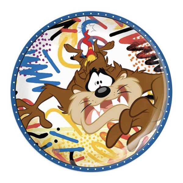 Piattino da Dolce con Taz Personaggio Looney Tunes in Porcellana Egan - immagine 2
